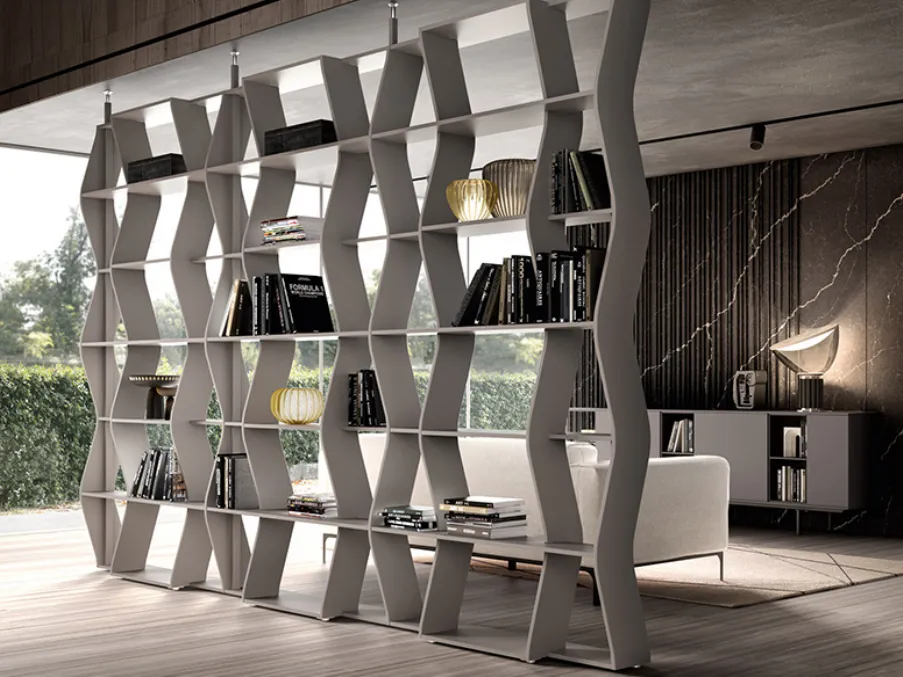 swing centrepiece bookcase by doimo salotti