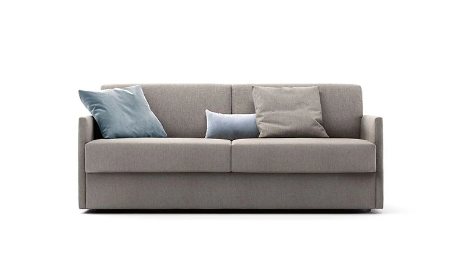 Sofa bed with compact dimensions.