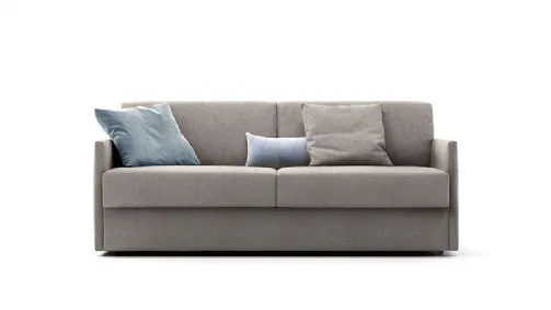 Sofa bed with compact dimensions.