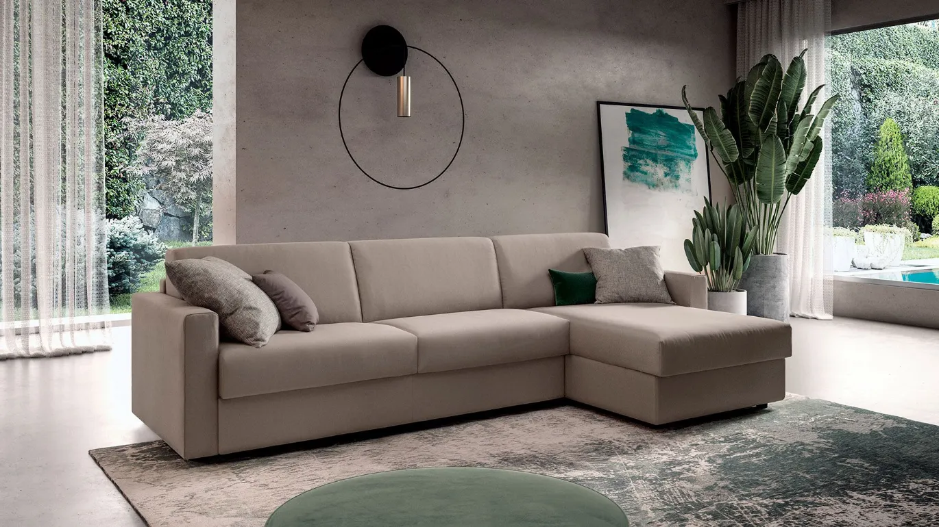 Terence sofa bed with chaise lounge