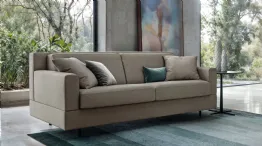 Theseus gray stain-resistant fabric sofa bed