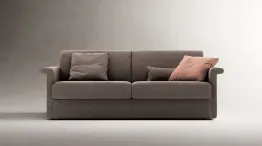 Titus sofa bed with pillow storage compartment.