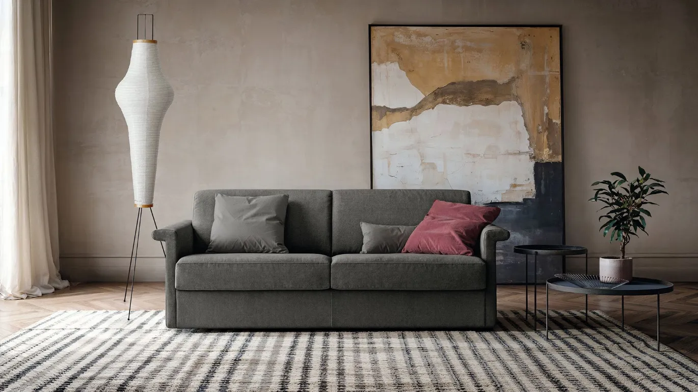 Titus grey sofa bed