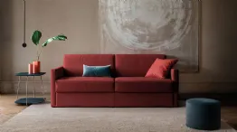 Translate the sentence into English: Trent modern red sofa bed