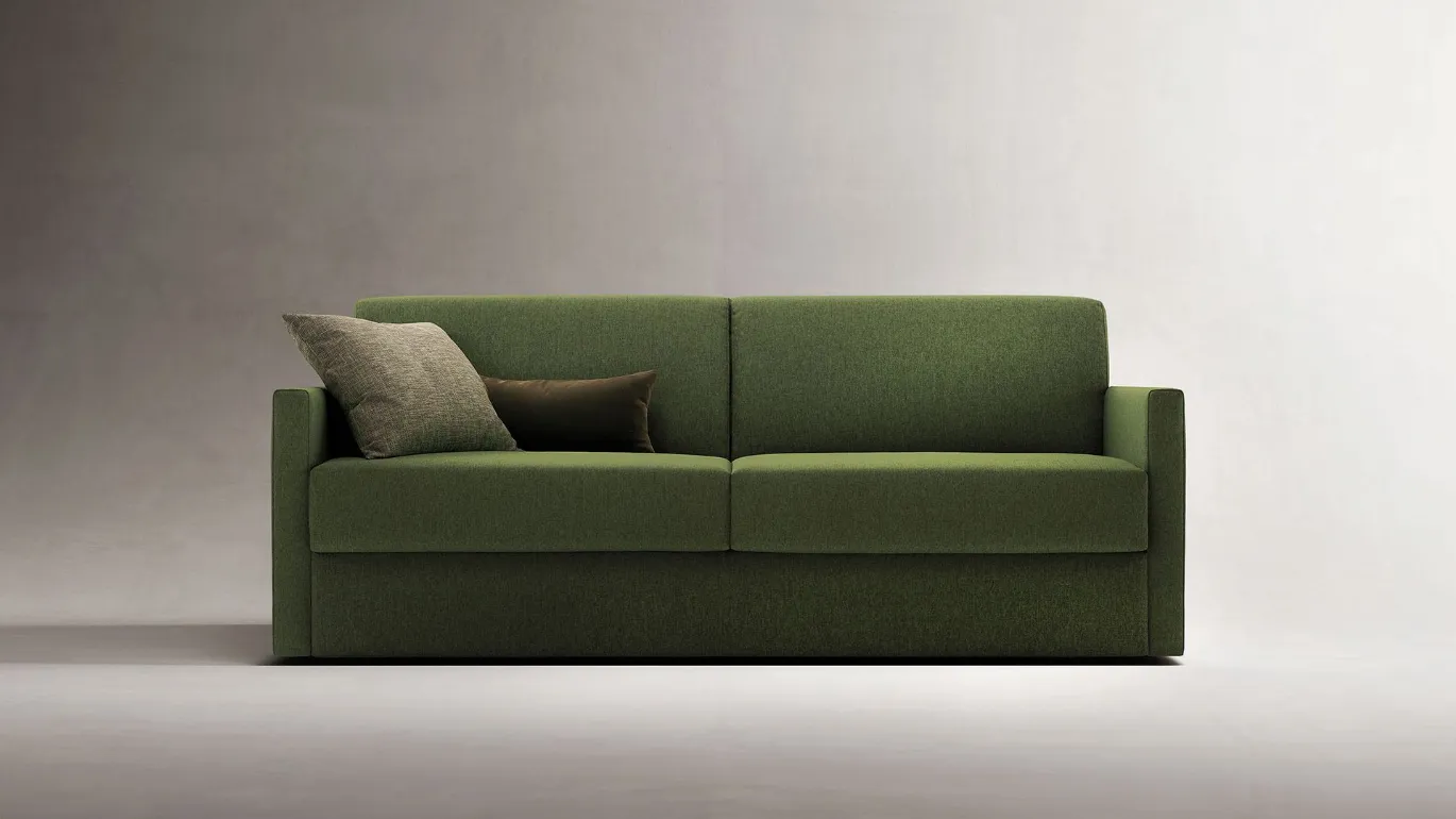 Trent modern green sofa bed