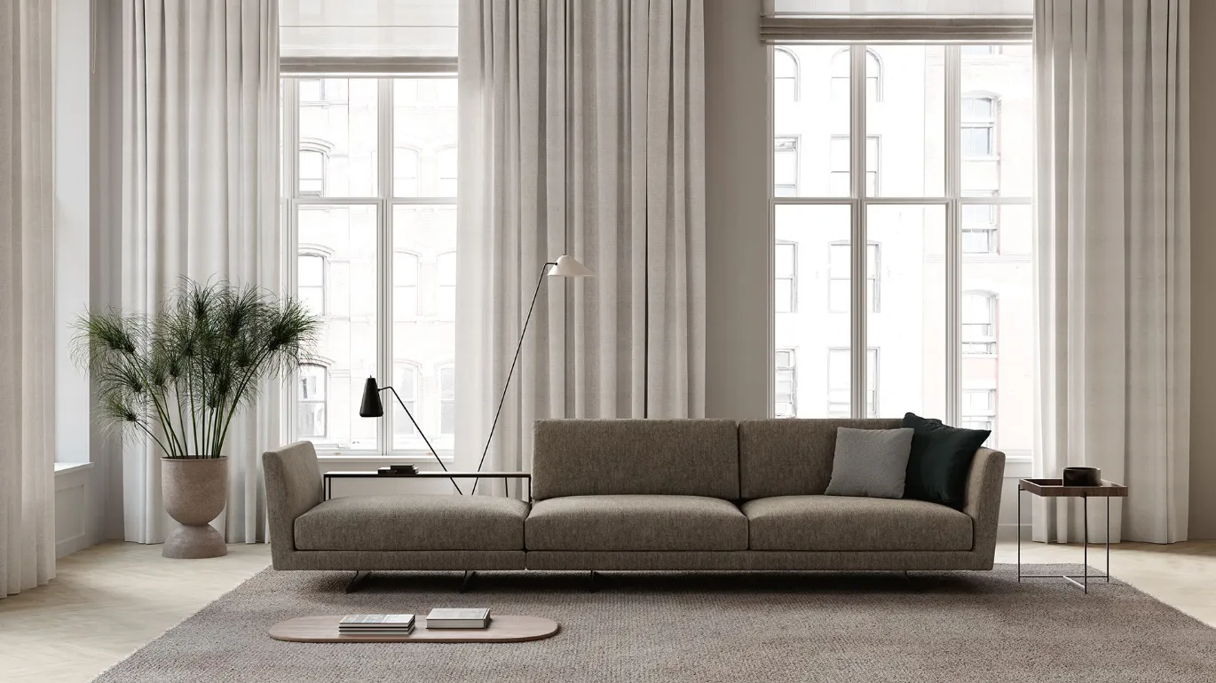 Gregory sofa with dormeuse