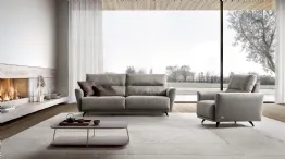 Victor sofa and armchair with high backs