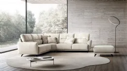 Victor sectional white corner sofa