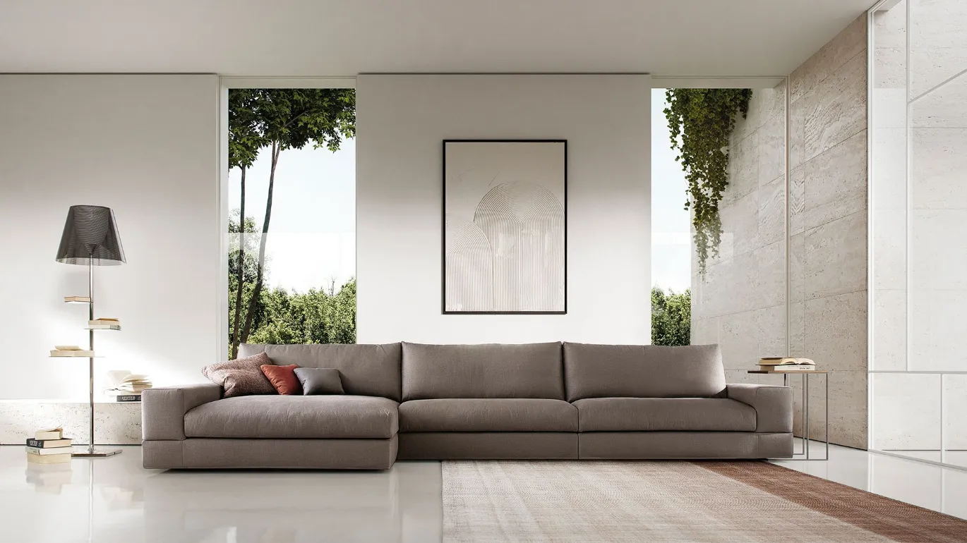 Vision large sofa with comfortable peninsula